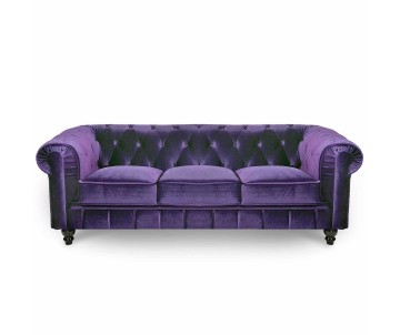 Canapé Chesterfield velours...