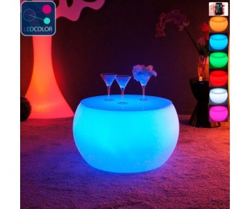 Table drop round lumineuse :